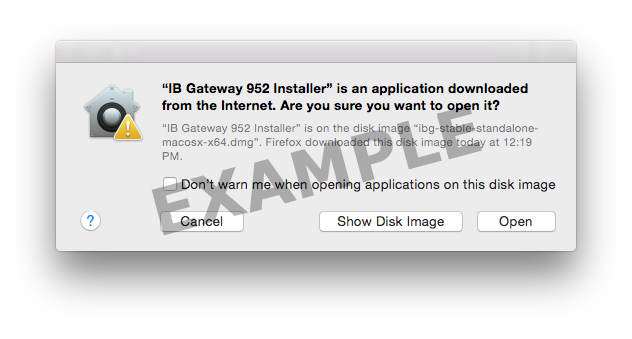 Click “Open” to confirm and start the installation