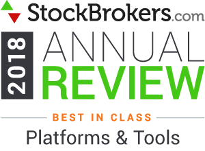 Reseñas de Interactive Brokers: se clasificó como el mejor en su clase en 2018 por plataformas y herramientas en el premio Stockbrokers.com en 2018